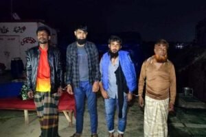 চাঁঁদপুরের মেঘনা পাড়ের মাটি কাটায় ৪ জনকে দুই লাখ টাকা জরিমানা